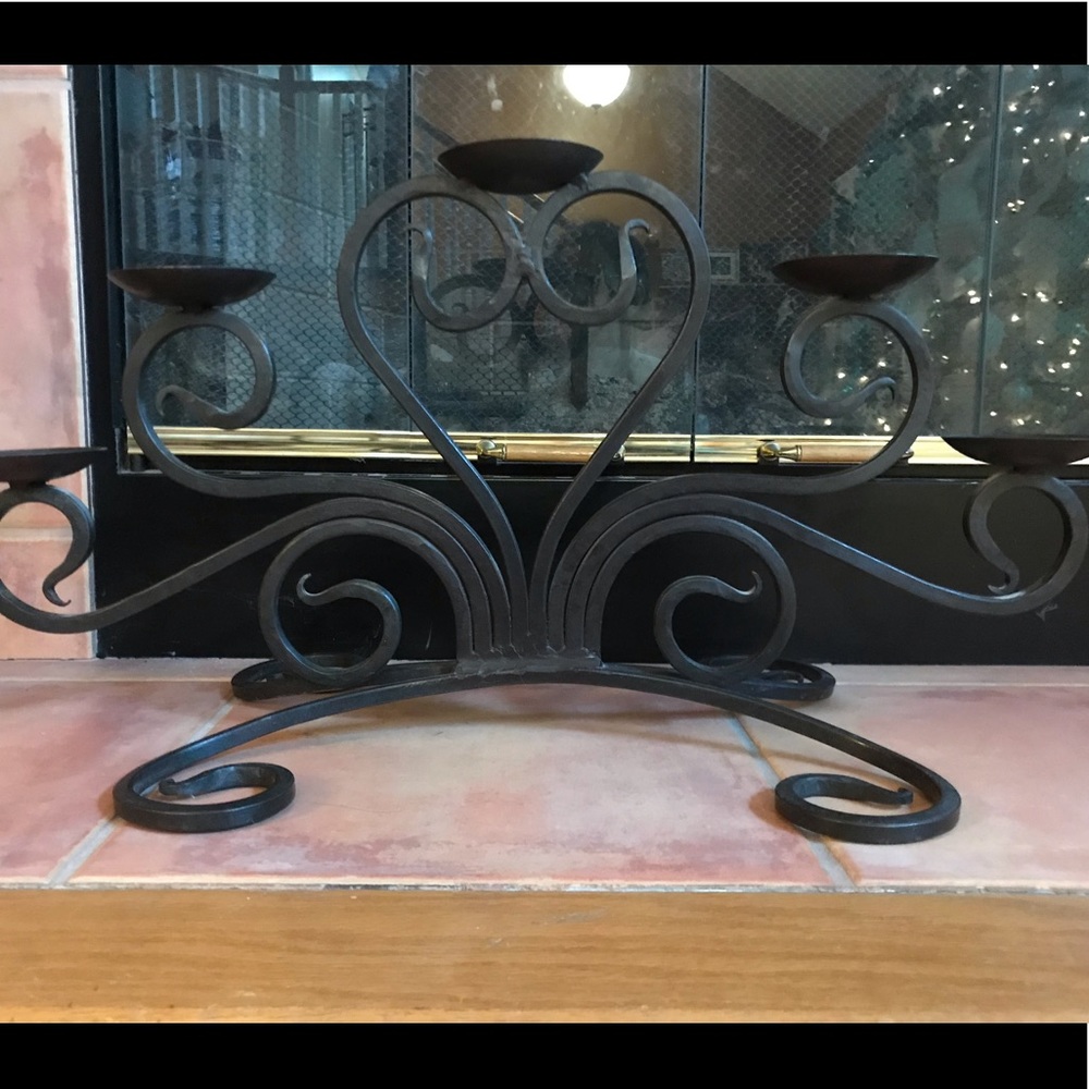 Iron Candelabra candle holder